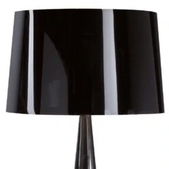Lampe De Salon TOTEM Noire En Métal Et PVC -BRILLIANT Soldes Boutique lampe de salon totem noire en metal et pvc aluminor l160047 3