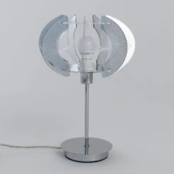 Lampe De Table Filaire SEPIA Argentée En Acrylique Et Fils De Nylon -BRILLIANT Soldes Boutique lampe de table filaire sepia argentee en acrylique et fils de nylon laurie hl170054 3