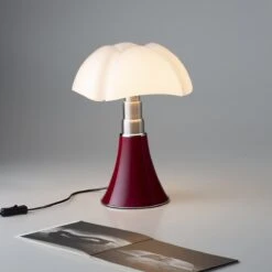 Lampe MINI PIPISTRELLO LED Dimmable Rouge Pourpre