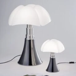 Lampe MINI PIPISTRELLO LED Dimmable Titane -BRILLIANT Soldes Boutique lampe mini pipistrello led dimmable titane martinelli 2101234 5