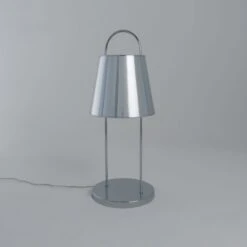 Lampe Tactile SHAPE Argentée En Métal Et PVC -BRILLIANT Soldes Boutique lampe tactile shape argentee en metal et pvc keria hk170048 2