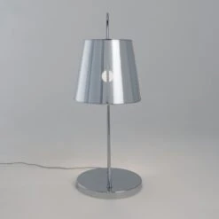 Lampe Tactile SHAPE Argentée En Métal Et PVC -BRILLIANT Soldes Boutique lampe tactile shape argentee en metal et pvc keria hk170048 4