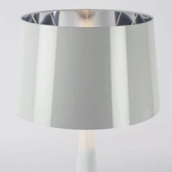 Lampe TOTEM Blanche En Métal -BRILLIANT Soldes Boutique lampe totem blanche en metal aluminor l130079 9
