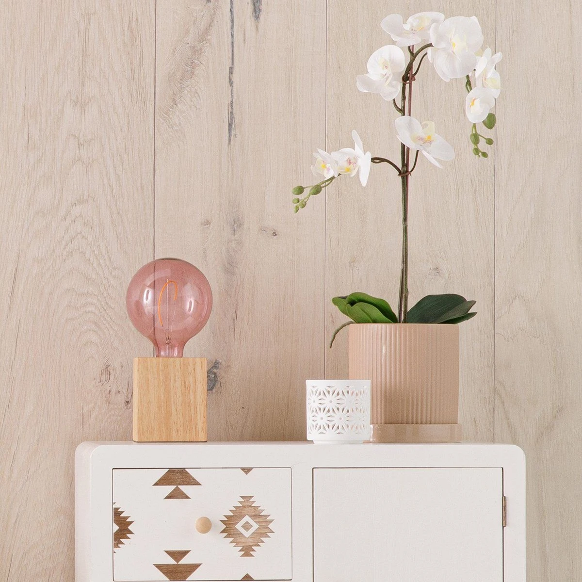 Pied De Lampe Forme Cube VIOLA En Bois Naturel 6 Pied De Lampe Forme Cube VIOLA En Bois Naturel – Image 6