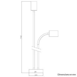 Plafonnier ARYAH (2x60W) En Métal Noir Et Blanc -BRILLIANT Soldes Boutique plafonnier aryah 2x60w en metal noir et blanc keria 2000429 1
