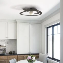 Plafonnier DILATE (D60cm) En Métal Noir