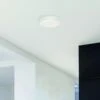 Plafonnier écran Led RONDA Blanc En Aluminium Et Acrylique Taille S