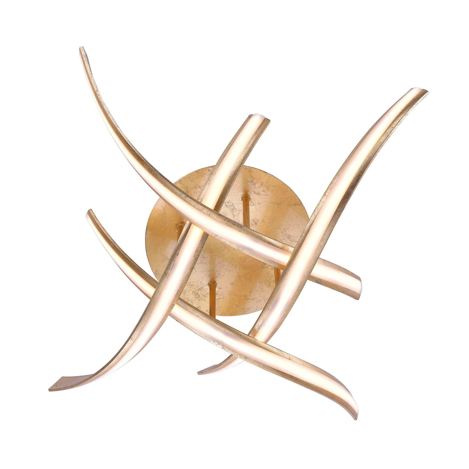 Plafonnier LED Design LINDA Doré En Métal 2 Plafonnier LED Design LINDA Doré En Métal – Image 2