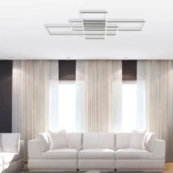 Plafonnier LED INIGO (54W) En Métal Gris