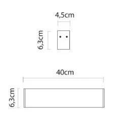 Plafonnier LED LINEAR (L40cm) En Aluminium Blanc -BRILLIANT Soldes Boutique plafonnier led linear l40cm en aluminium blanc lumicom 2104099 4