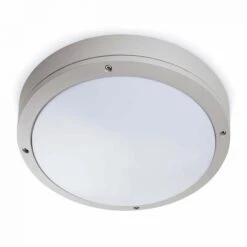 Plafonnier Moderne Extérieur YEN E27 (60W) En Aluminium Gris