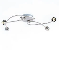 Plafonnier Spot REMIX Argenté En Métal -BRILLIANT Soldes Boutique plafonnier spot remix argente en metal keria hk160110 3