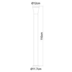 Globo Potelet Extérieur Contemporain Led ALIDO Argenté En Métal -BRILLIANT Soldes Boutique potelet exterieur contemporain led alido argente en metal globo kw170152 2